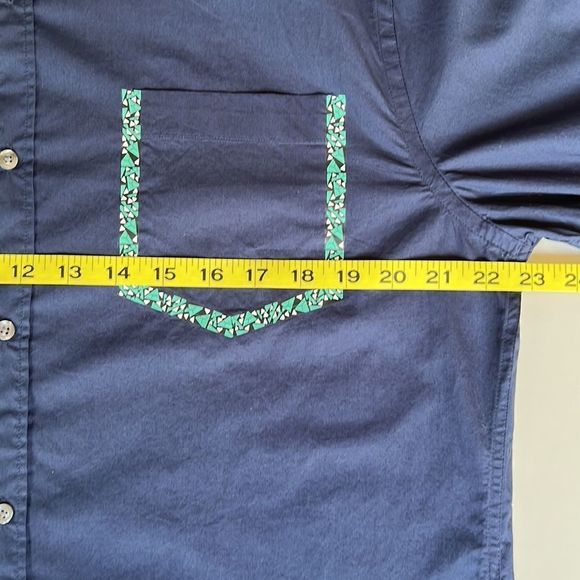 Scotch & Soda Casual Button Down Navy Shirt Size XL - Picture 6 of 8